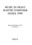 Music in Print Master Composer Index  1999