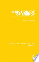A Dictionary of Energy Book