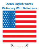 27000 English Words Dictionary With Definitions [Pdf/ePub] eBook