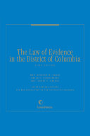 The Law of Evidence in the District of Columbia