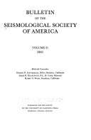 Bulletin of the Seismological Society of America