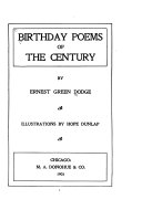 Birthday Poems of the Century