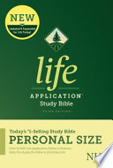 NLT Life Application Study Bible  Third Edition  Personal Size Book