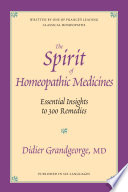 The Spirit of Homeopathic Medicines Book
