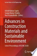 Advances in Construction Materials and Sustainable Environment Book
