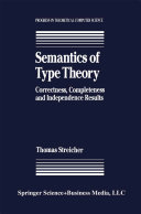Semantics of Type Theory Pdf/ePub eBook