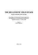 The Hellenistic Polis of Kos Book