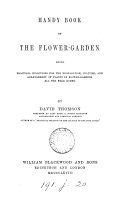 Handy book of the flower garden