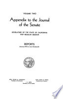The Journal of the Senate During the     Session of the Legislature of the State of California Book