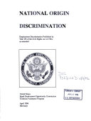 National Origin Discrimination