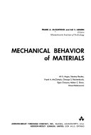 Mechanical Behavior of Materials Book