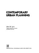 Contemporary Urban Planning Book