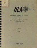 Report of the evolution of IICA action in Jamaica 1984-1988