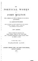 The Poetical Works of John Milton  Paradise lost