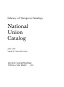 National Union Catalog Book