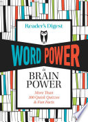 Reader  s Digest Word Power is Brain Power Book