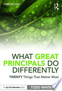 What Great Principals Do Differently Book PDF