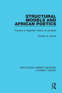 Structural Models and African Poetics