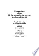 ePub   Proceedings of the 4th European Conference on on Intellectual Capital Book
