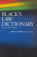 Black s Law Dictionary