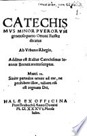 Catechismus minor puerorum