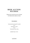 Book Auction Records