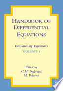 Handbook of Differential Equations  Evolutionary Equations Book