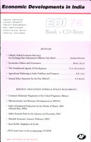Economic Developments In India : Monthly Update, Volume -76 Analysis, Reports, Policy Documents