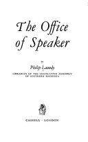 The Office Of Speaker