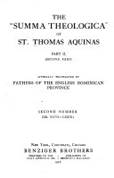 The  Summa Theologica  of St  Thomas Aquinas