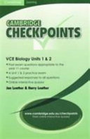 Cover of Cambridge Checkpoints VCE Biology Units 1 and 2