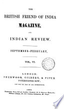The British Friend of India Magazine, and Indian Review
