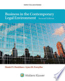 Business in the Contemporary Legal Environment