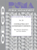 Read Pdf Public Management Occasional Papers Contracting Out Government Services Best Practice Guidelines and Case Studies No. 20