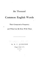 Six Thousand Common English Words