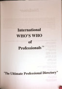 International Who's who of Professionals