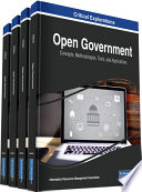Open Government  Concepts  Methodologies  Tools  and Applications