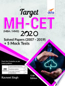 TARGET MH CET  MBA   MMS  2020   Solved Papers  2007   2019    5 Mock Tests 11th Edition Book PDF
