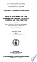 American Standard Building Code Requirements for Minimum Design Loads in Buildings and Other Structures