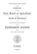 Annual Report of the Secretary of the State Board of ...