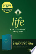 Nlt Life Application Study Bible Third Edition Personal Size Leatherlike Teal Blue 