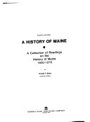 A History of Maine