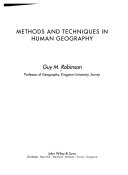 Methods and Techniques in Human Geography