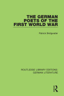 The German Poets of the First World War [Pdf/ePub] eBook