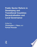 Public Sector Reform In Developing And Transitional Countries