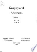 Geophysical Abstracts Book
