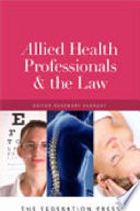 Cover of Allied Health Professionals and the Law