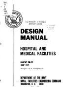 Design Manual, Hospital and Medical Facilities