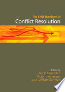 The SAGE Handbook of Conflict Resolution Book