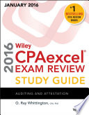 Wiley CPAexcel Exam Review 2016 Study Guide January Book